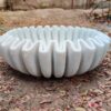 Ruffle Marble Flower Bowl