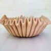 Natural Beige Stone Scallop Bowl