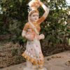 white marble hand carved famous rajasthan lady statue