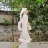 white marble hand carved famous rajasthan lady statue