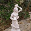 white marble hand made Rajasthan famous lady statue