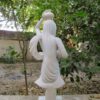 white marble hand made Rajasthan famous lady statue