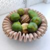 Natural Ruffled Patina Marble Bowl