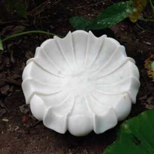 Marble Flower Bowl