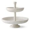 Marble Tiered Fruit Bowl