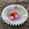 15 cm deep ruffled flower bowl decorative bowl