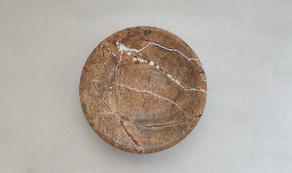 Natural Veined Marble Bowl