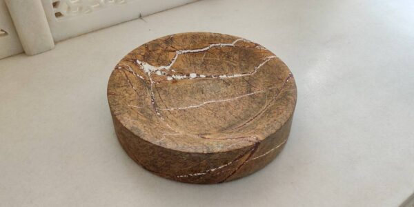 Natural Veined Marble Bowl