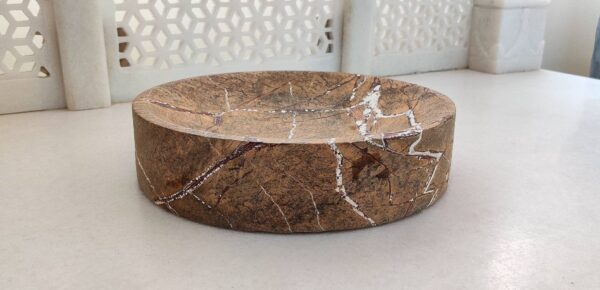 Natural Veined Marble Bowl