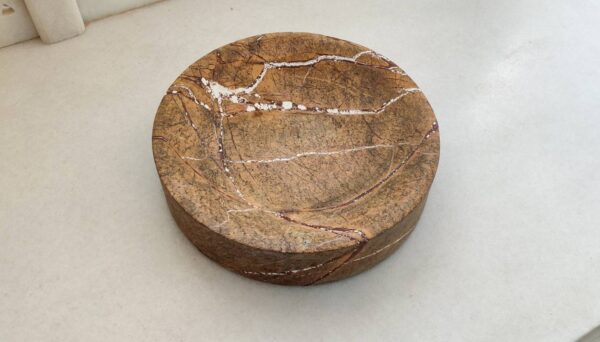 Natural Veined Marble Bowl