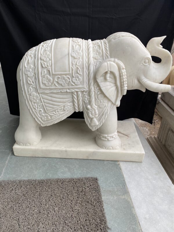 Vintage Hand Carved Elephant sculpture