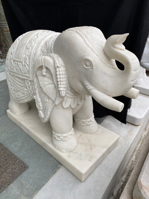 Vintage Hand Carved Elephant sculpture