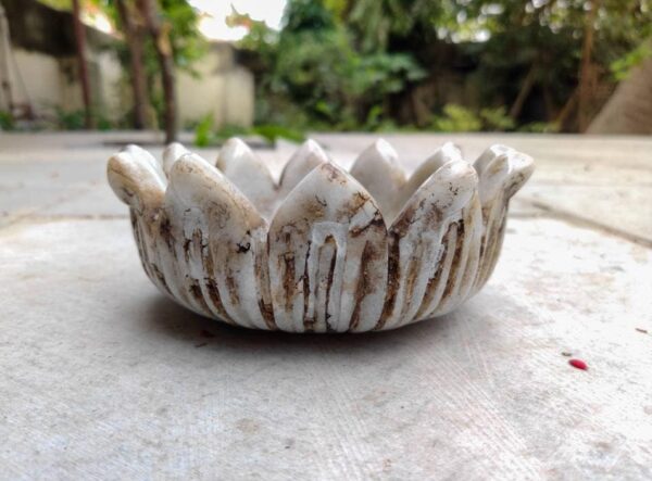 Stone Patina Flower Bowl