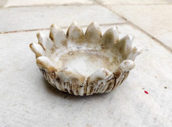 Stone Patina Flower Bowl