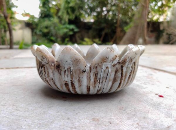 Stone Patina Flower Bowl